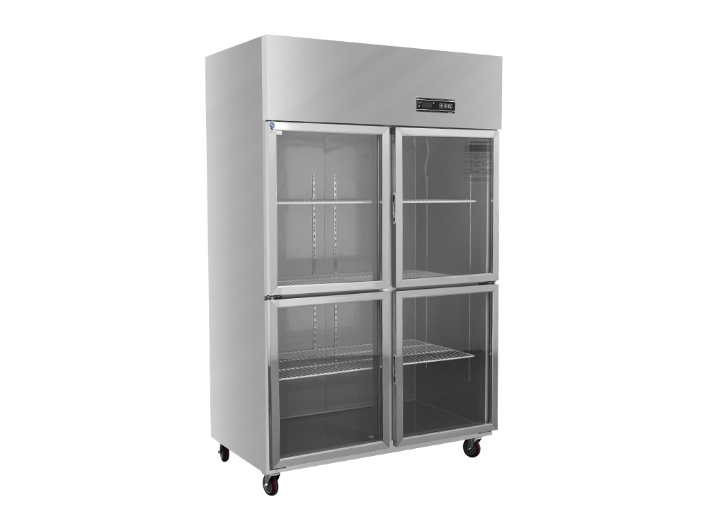 Chiller/freezer/Refrigerator Four-door Glass Door Fan Cooling