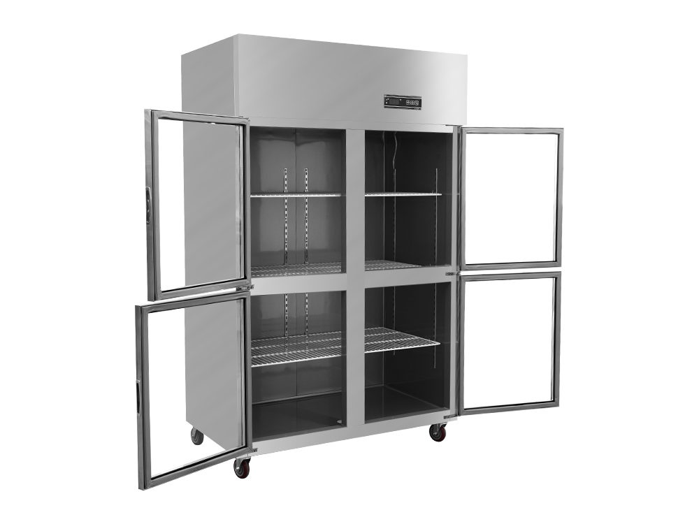 Chiller/freezer/Refrigerator Four-door Glass Door Fan Cooling