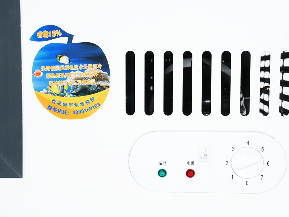 Desktop Front Transparent Freezer Seafood Showcase