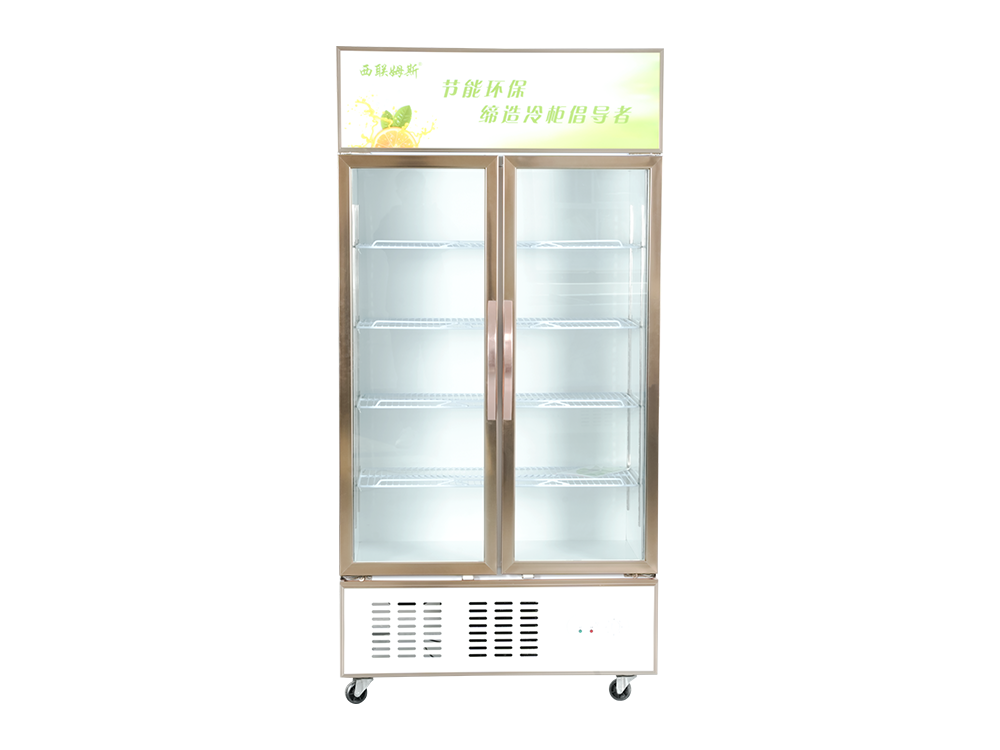 Sliding Door Lower Unit Freezer Display Showcase