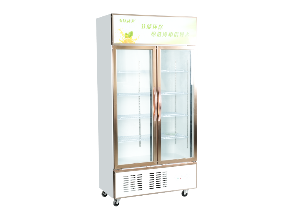 Sliding Door Lower Unit Freezer Display Showcase