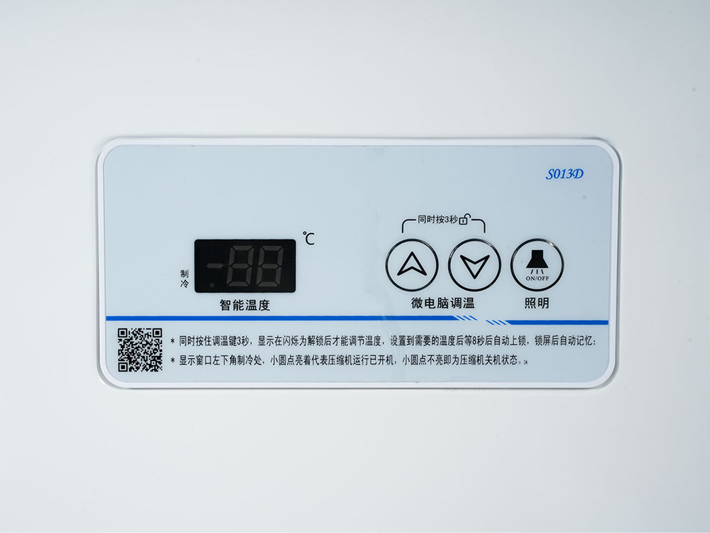 Front Transparent New White Freezer Seafood Showcase