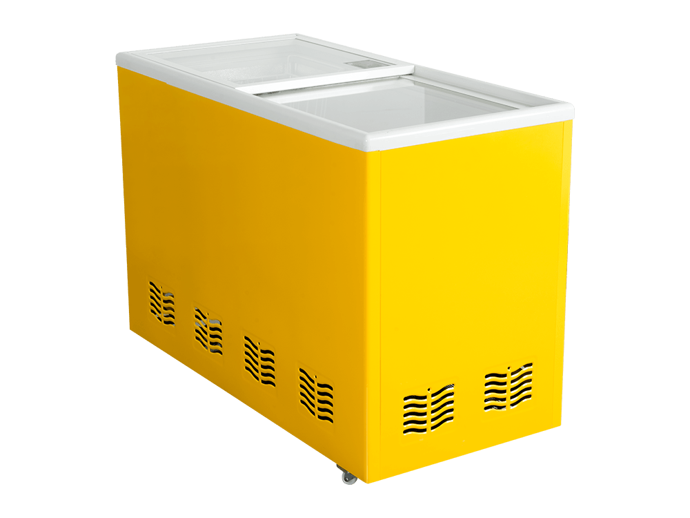 Curved Glass Freezer