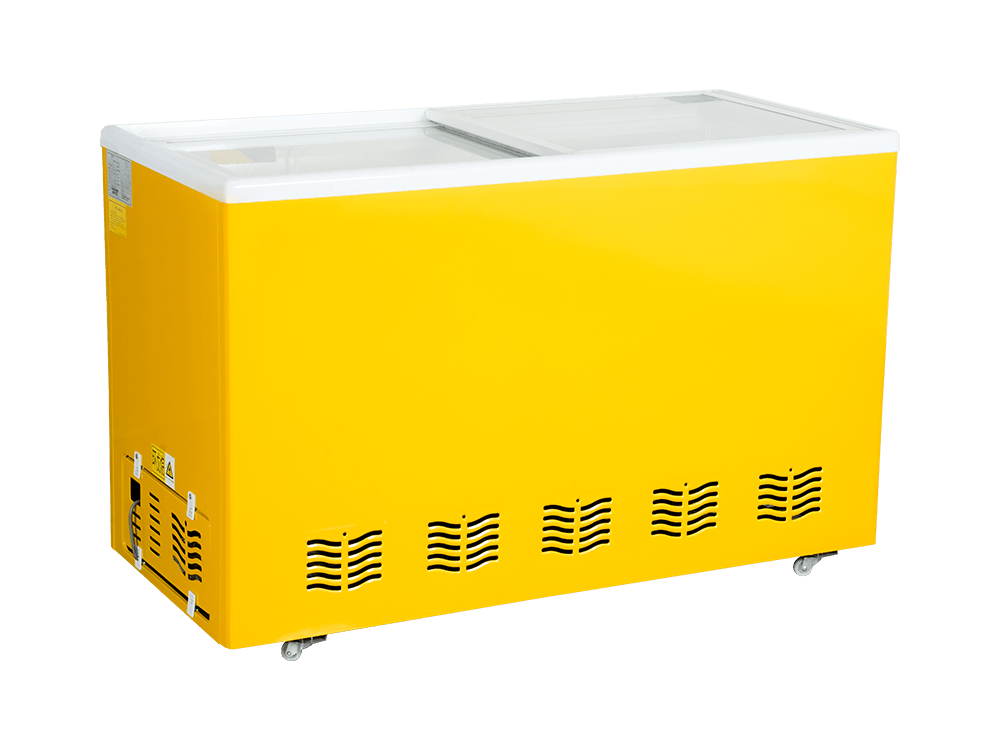 Curved Glass Freezer