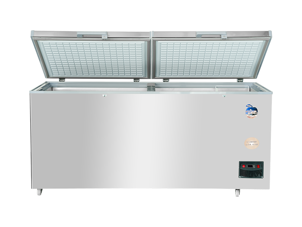 Non-magnetic dual-temperature small upright freezer