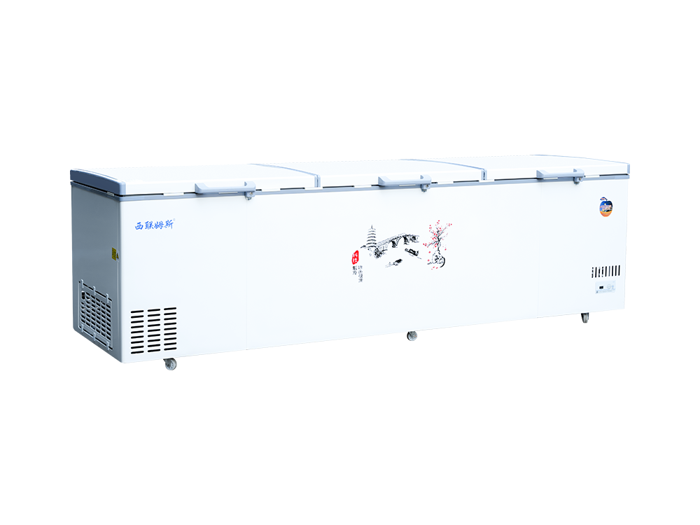 Triple-door upright single-temperature large freezer