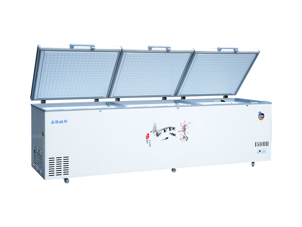 Triple-door upright single-temperature large freezer