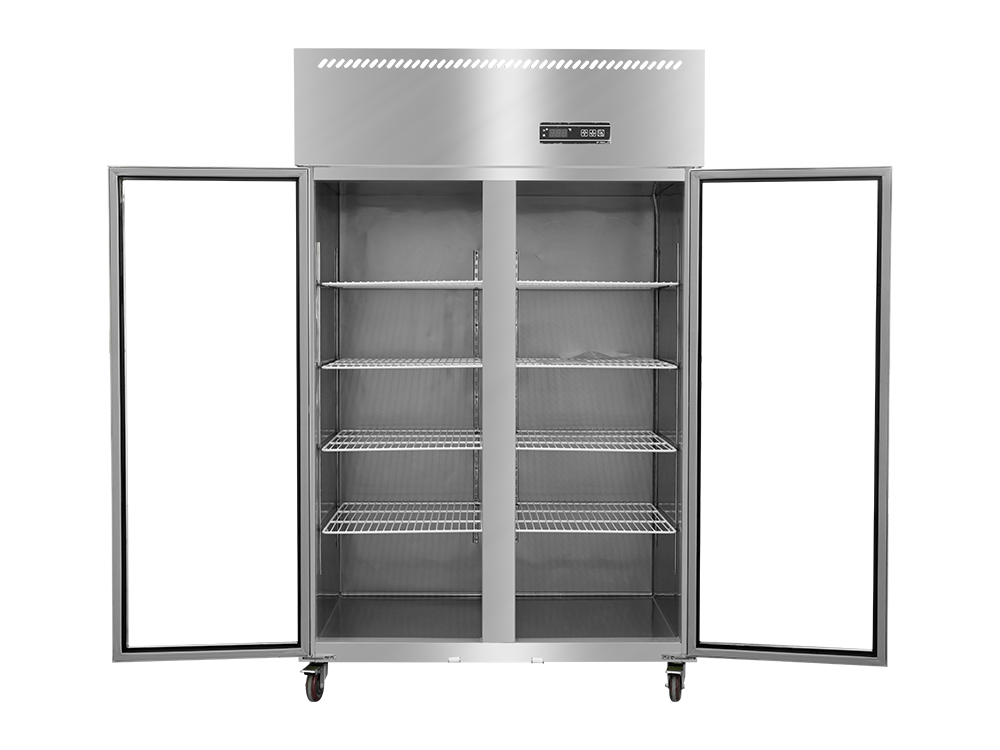 Refrigeration/Freezer 0.5 Double Door Glass Door Fan Cooling